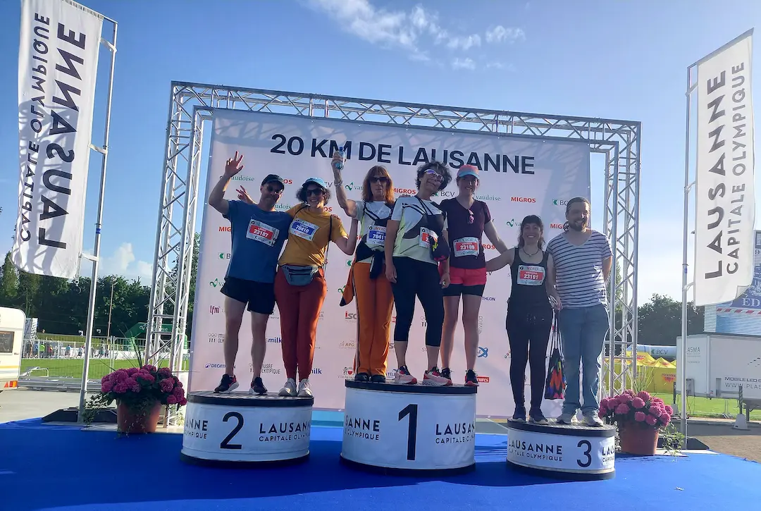 Podium 20km de Lausanne