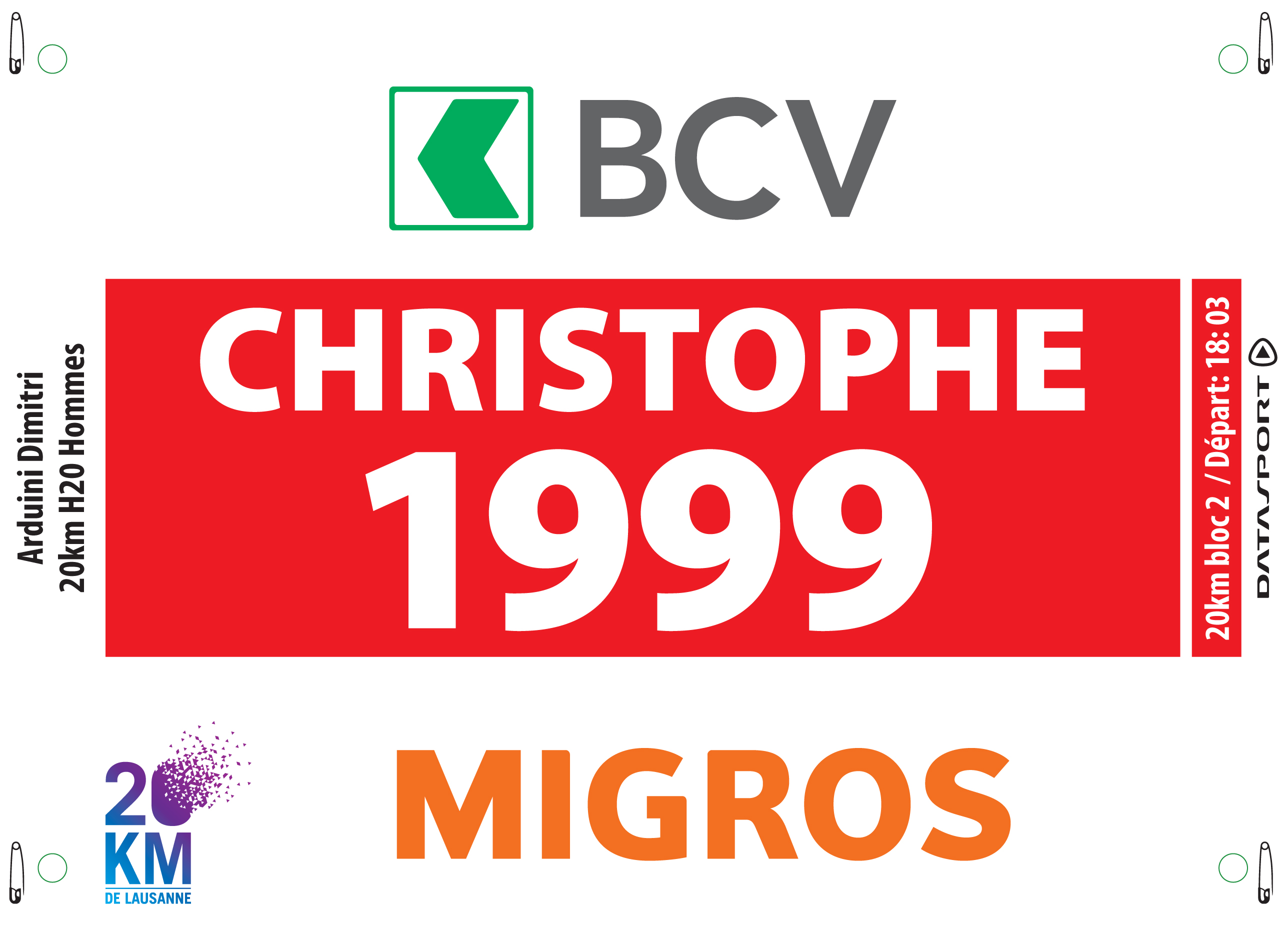 Dossard rouge Dossard rouge